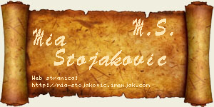 Mia Stojaković vizit kartica